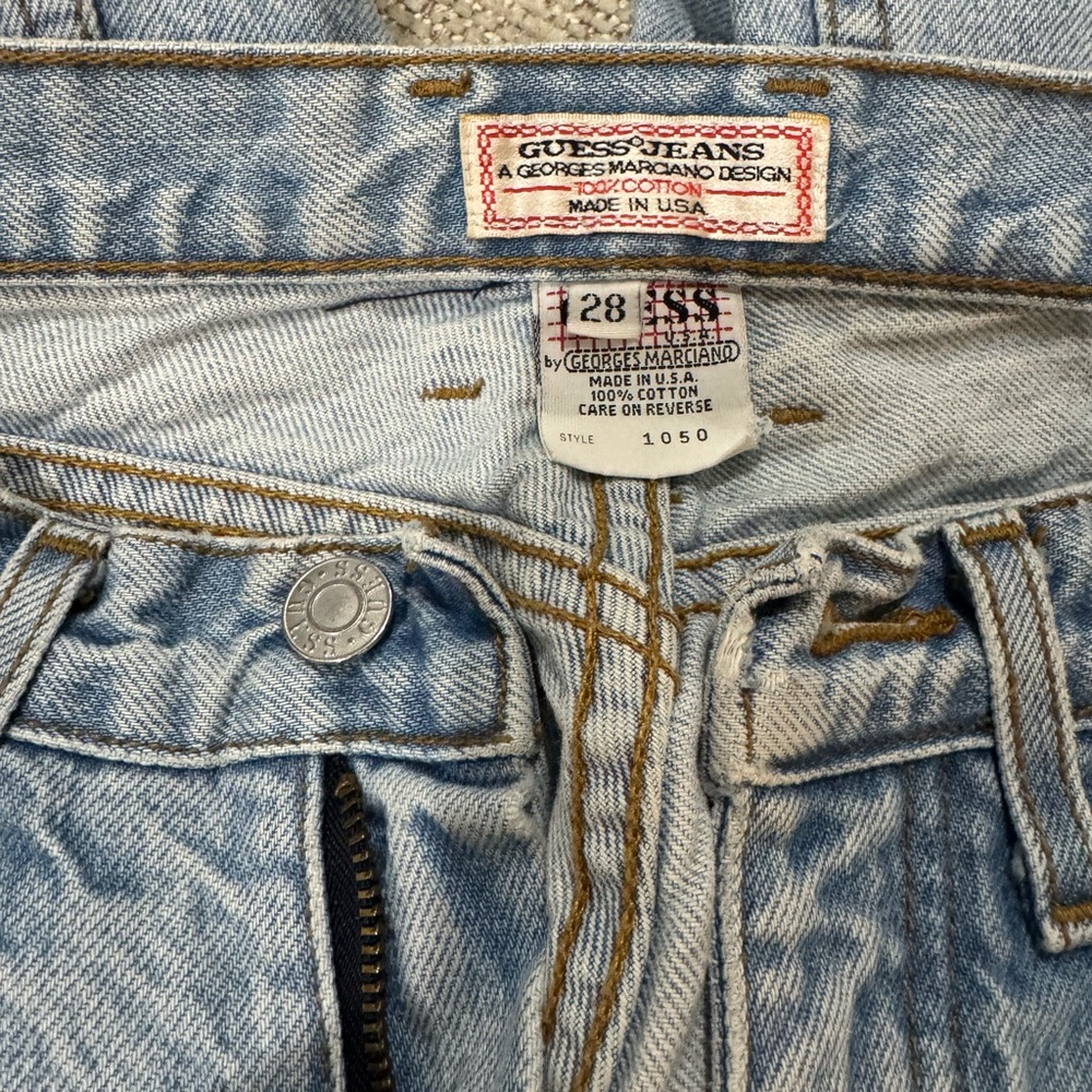 Vintage Guess Light Blue Straight Leg Women's Jeans #A1103 - Picture 3 of 5